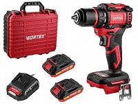 Аккум. дрель-шуруповерт WORTEX BD 2025-1 DLi в чем. ALL1 XLT БЕСЩЕТ, 18 В, 50 Н*м, 2х2 А*ч, БЗП 13 м (шурупы до 9 мм, защита от перегрузки и перегрева, импульсная функция)