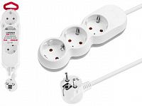 Удлинитель 5м (3 роз., 3,5кВт, с/з, ПВС 3х1,5) LEIDEN ELECTRIC