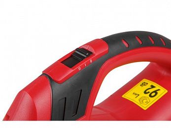 Аккум. воздуходувка WORTEX BB 1218 D (18 В, БЕЗ АККУМУЛЯТОРА И ЗУ, вес 1,5 кг,  скорость 1: 80км/ч, скорость 2: 120 км/ч)