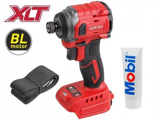 Аккум. ударный гайковерт/винтоверт WORTEX CWR 0218 в кор. XLT SOLO БЕСЩЕТ., 18 В, 220 Н*м (внутр. шестигр. 1/4", вес 0,92 кг)