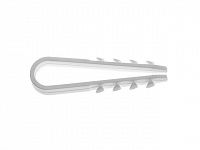 Дюбель-хомут для круглого кабеля 19-25 мм белый (100 шт в пакете) STARFIX