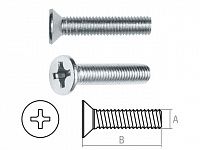 Винт М6х30 мм потай. головка, цинк, DIN 965 (10 шт в зип-локе) STARFIX